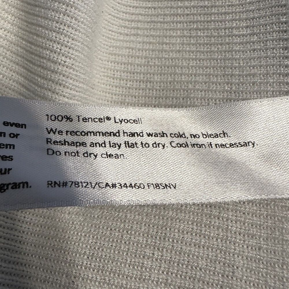 Eileen Fisher Dress Tencel Black White Color Block Knit Pullover XL *READ* - Picture 7 of 8